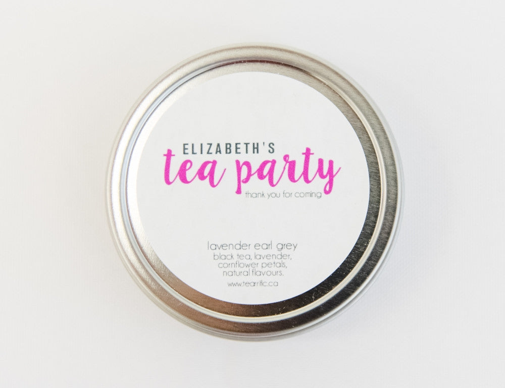 Personalized Tea Party Favour-Tearrific