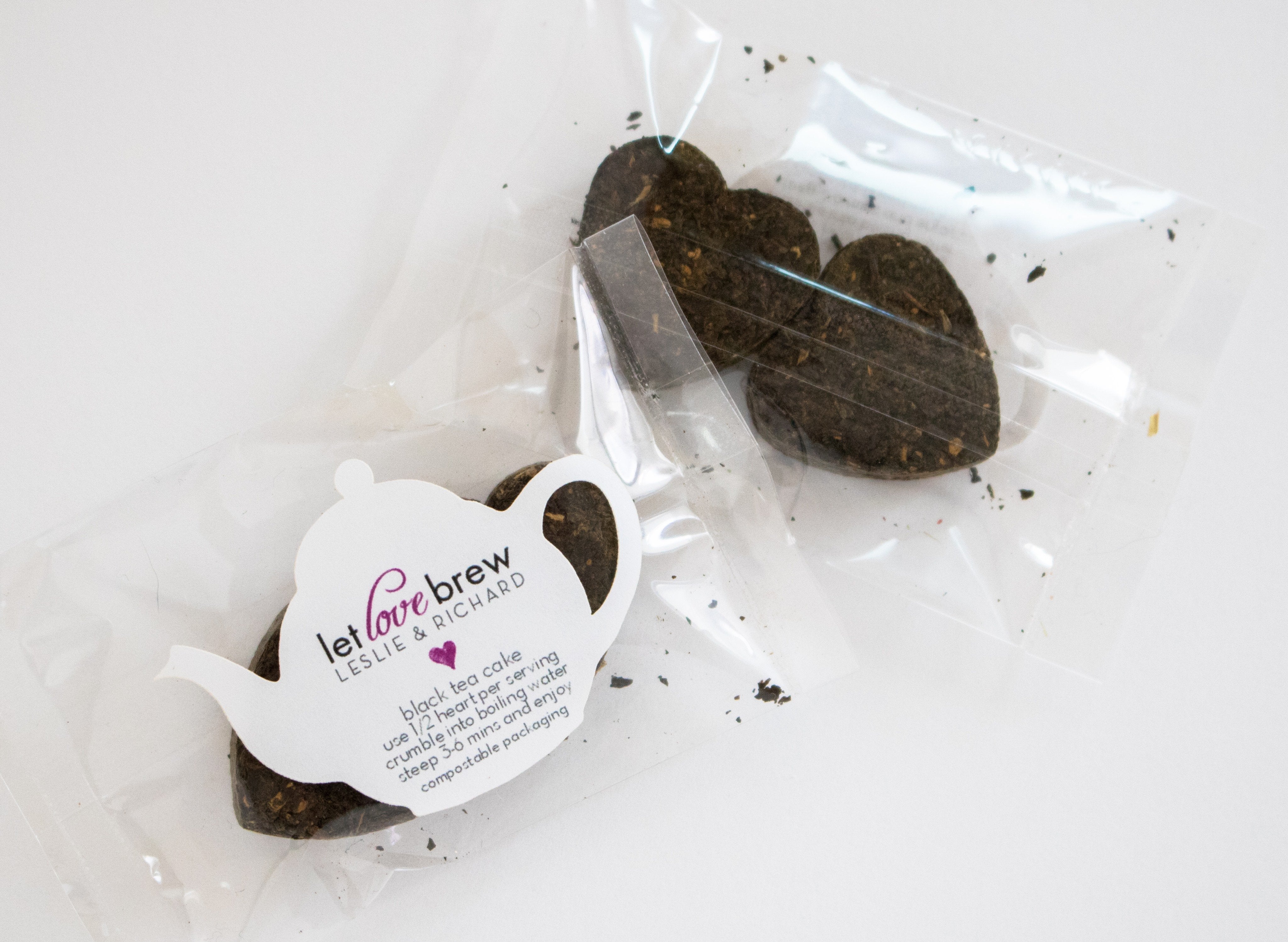 Pressed Tea Heart Favours-Tearrific