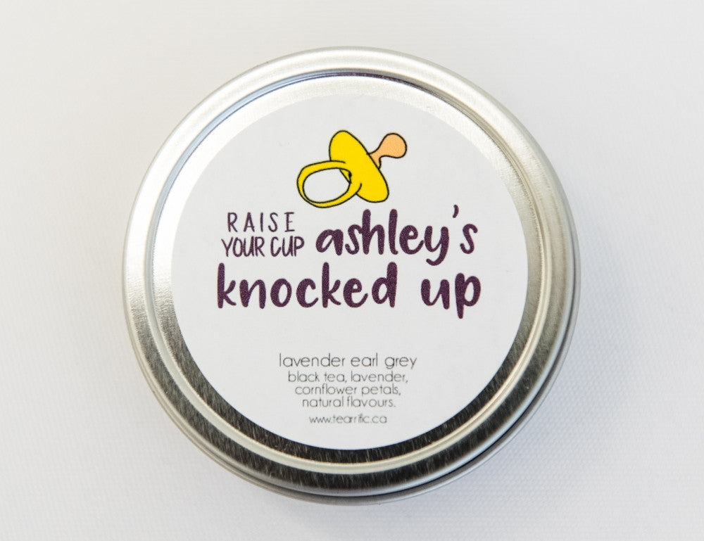 Raise Your Cup - She's Knocked Up! Baby Shower Favour-Tearrific